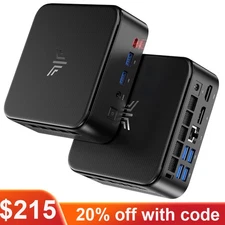 KAMRUI E3B 4K MINI PC AMD R5 7430U / R7 5825U 16/32GB DDR4 512GB SSD WiFi6 Win11