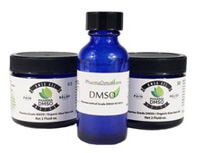 sampler pack 1 oz DMSO liquid, 2 oz. 65/35 Gel and a 2 oz. 50/50 gel