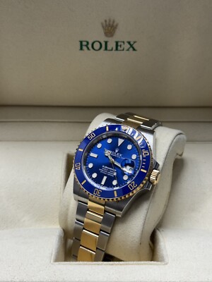 Rolex Submariner Bluesy BRAND NEW FULL SET BOX AND PAPERS Yellow Gold 126613LB