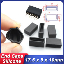 Rectangular Protective Silicone Rubber Cap Elastic Sleeve Double Sheath Needle