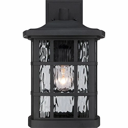 Quoizel SNN8409K 1-Light Stonington Outdoor Lantern in Mystic Black - Picture 4 of 7