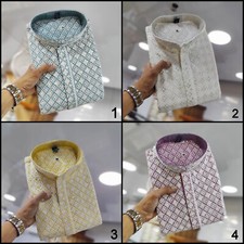 Wedding Wear Heavy Rayon With Lucknowi Work Kurta  Pajama Set For Men's 16-VR