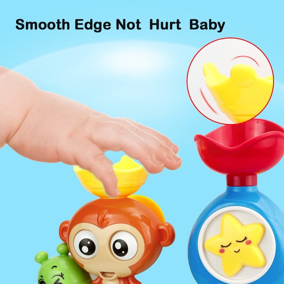 Bath Toys for Toddlers Age 1 2 3 Year Old Girl Boy, Preschool New Born
