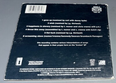 CD Nine Inch Nails - “Fixed” Album / TVT Records 1992 / ALT Rock