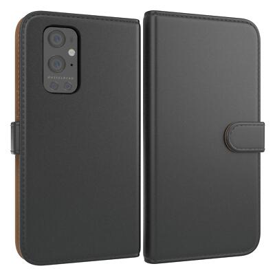 Für OnePlus 9 Pro Klappetui Hülle Kunstleder Tasche Schutz Handy Case Schwarz