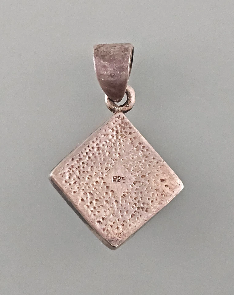 a-9225041 Silberner Perlmutt Anhänger Flachpyramide 925er Silber 8,91 g - Bild 2 von 3