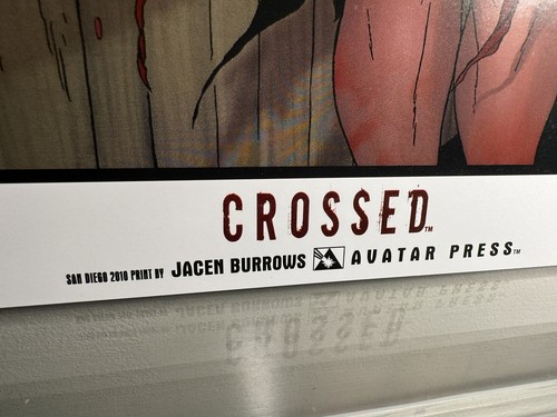 Crossed Jacen Burrows Lithograph Art Print SDCC Exclusive Avatar Press Ennis - Picture 2 of 3