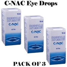 C-NAC Eye Drops Cure Cataract Carnosine NAC 10ml Pack of 3