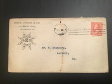 ICOLLECTZONE  US 1906 reins, Coons Co. Advertising Cover (E800)