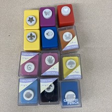 LOT of 12 Assorted Themes Sizes Paper Die Cutter Scrapbook Die-Cut Punch AR389