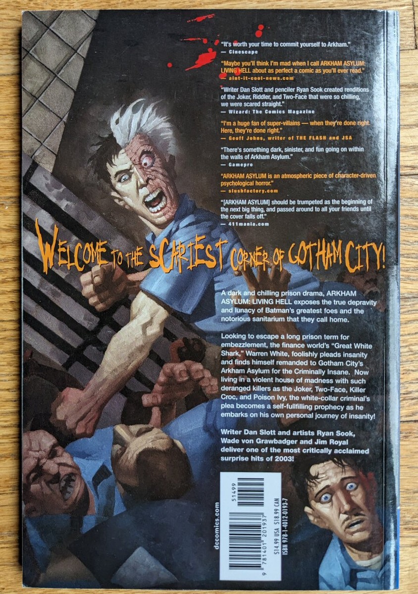 Batman: Arkham Asylum - Living Hell TPB Trade Paperback SIGNED