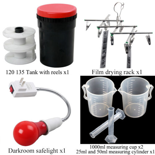 120 135 Film Developing Kit Black & White Negative Processing Darkroom With Tank - Picture 1 of 8