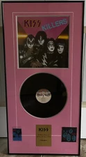 KISS Vinyl Display Kiss Killers Record Album 1982 FRAMED Vintage Kiss Aucoin