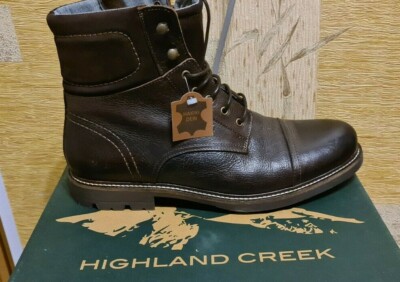 Highland Creek Herrenschuhe, Sneaker, Boots, Gr. 46, Neu, Leder, braun