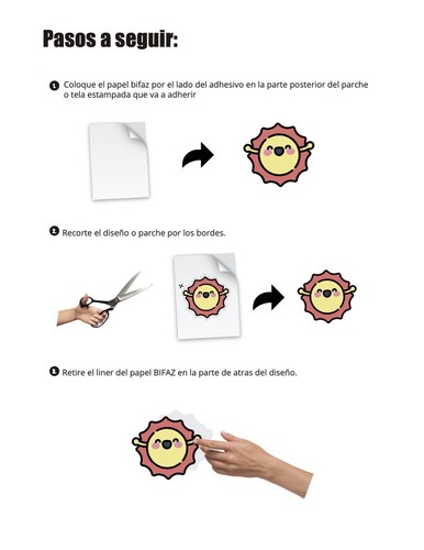 BIFAZ PressOn Double Sided Adhesive forPatches fabric, backpacks, scout, 10Sh - Picture 3 of 4