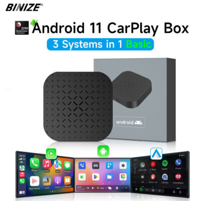 Wireless CarPlay AI box Android 11 Android Auto iptv Netflix Youtube 2+16G