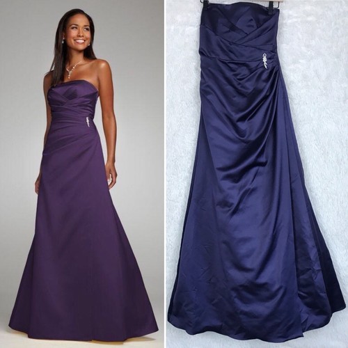 Davids Bridal Satin Bridesmaid Gown 