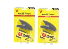 Woodstream M137 Mouse Trap, 2-Pk - Mouse & Rat Trap (2 Packs of 2 ea)