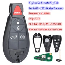 Keyless Go For 2011 2012 2013 Dodge Durango Smart Prox Remote Key Fob IYZ-C01C