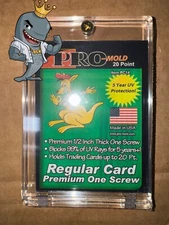 Pro-Mold Deluxe Premium 1-Screw 1/2" 20pt Card Holder FREE SHIP