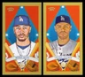 2023 TOPPS T206 T205 MOOKIE BETTS & FREDDIE FREEMAN GOLD BORDER INSERT