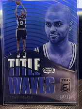 2021-22 Panini Donruss Elite Tony Parker Title Waves 9/10 Gold🔥 