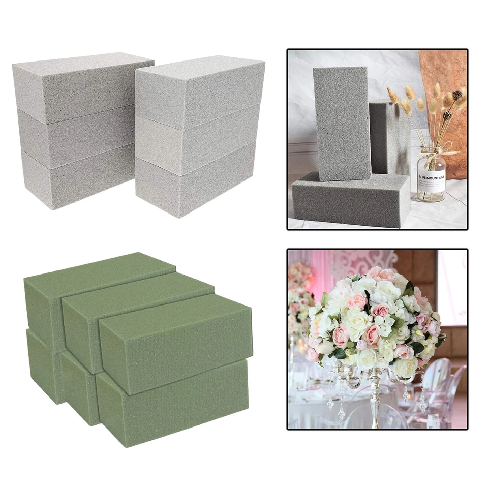 6x Floral Foam Brick Plants Flower 23x11x7cm Foams Base Garden Decorations - Image 2 of 2