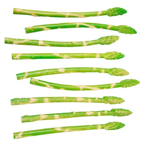 10PCS Green Asparagus Model Lifelike Simulated Vegetables Window Decoration - Picture 4 of 12