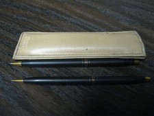 Cross Classic Century Ladies Pen  Pencil Set W/ Case Matte Black Gold Trim
