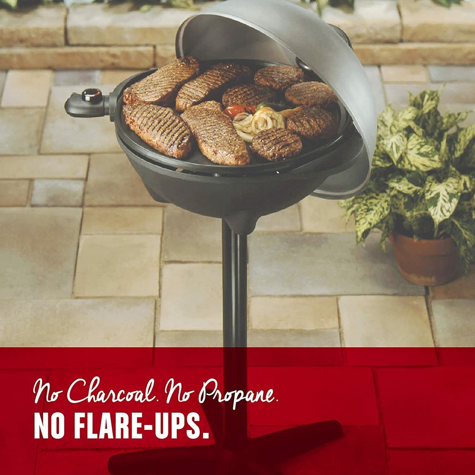 Foreman GIO2000BK Indoor/Outdoor Electric Grill, 15Serving