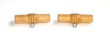 Lot of 2 Wooden Toggle Shank Buttons, 1 5/8” L, Natural