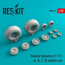 1/48 ResKit RS48-0069 General Dynamics F-111 A/B/C/D Wheels set