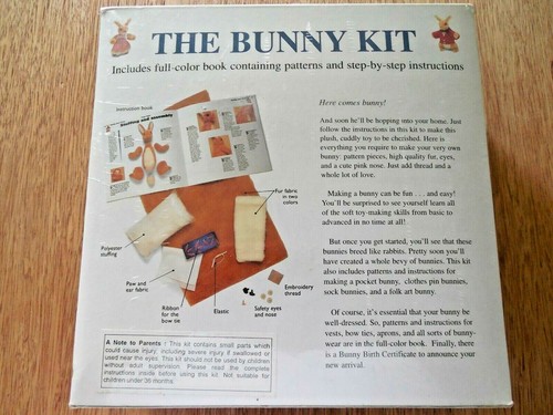 NEW! "The Bunny Kit" by Alicia Merritt: Book & Materials to Make a Plush Bunny - Picture 3 of 3