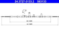Ate Handbremsseil Links FüR Hyundai Santa FÉ 2 2.0D 2.2D 2.4 03.06-05.13 Oe