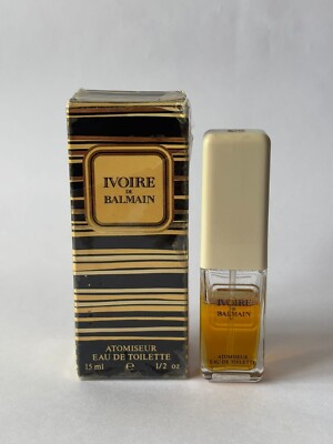 VINTAGE IVOIRE BALMAIN  15 ML EAU DE TOILETTE POUR FEMME PREBARCODE RAREZA