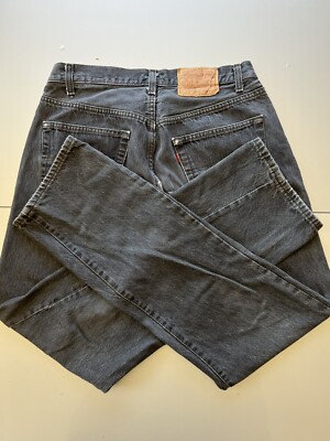 Vintage 80s Levis 501 Charcoal Faded Gray Distressed Made In USA  
