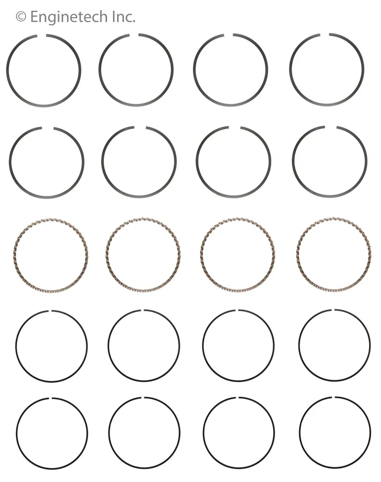 Juego de anillos de pistón para 09-13 Suzuki Grand Vitara Kizashi S92174-STD Foto 3 de 3