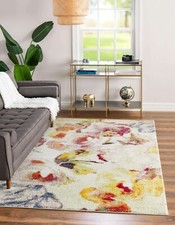 3' x 5 ' New Area Rug Ivory H 29233 Home Decorative Art Soft Carpet Collectible