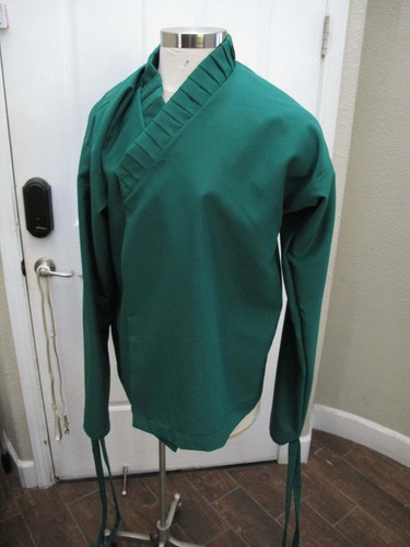 Jedi, Sith Tunic Undershirt with vertical tucks on collar, wrist ties or elastic - Picture 8 of 9