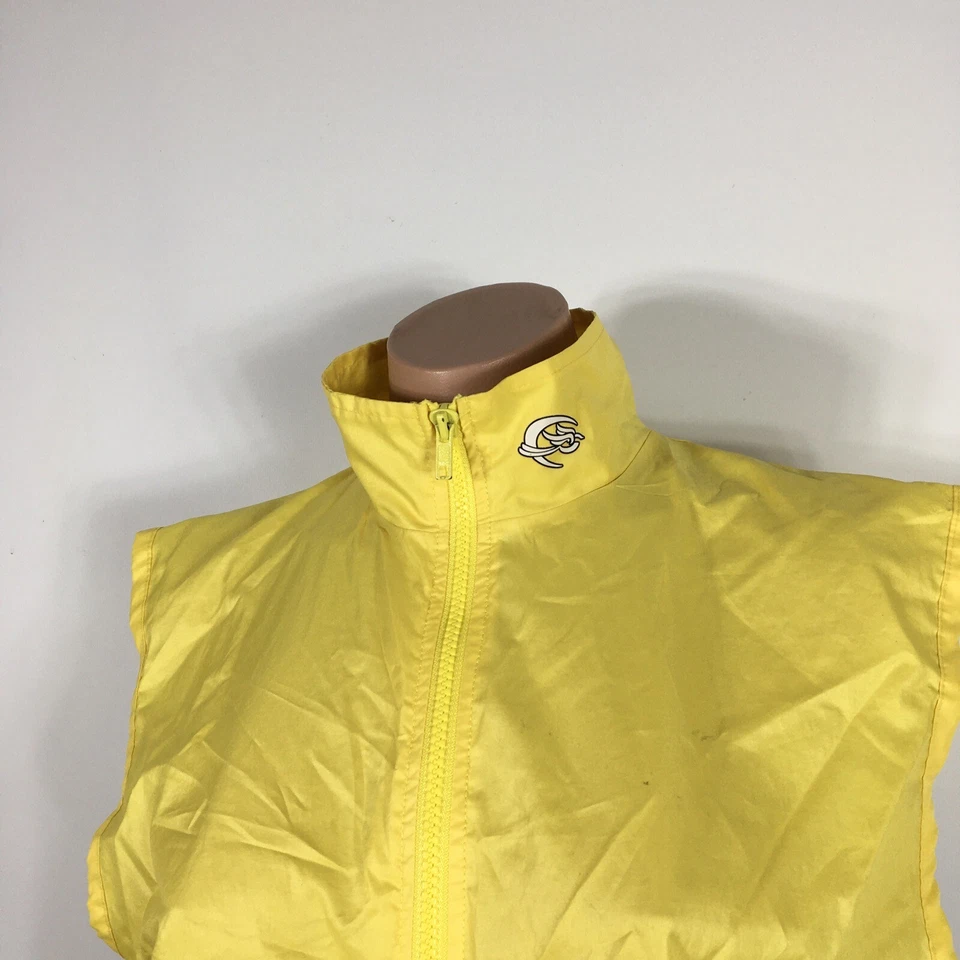 Performance 黄色网眼拉链骑行背心 尺寸 S Canari 复古风衣 — 第 3/4 张图片