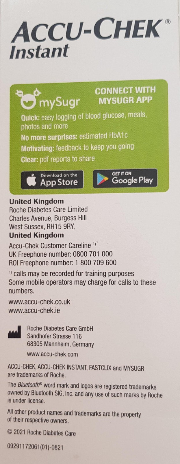 New ACCUCHEK Instant Set Blood Glucose Meter eBay