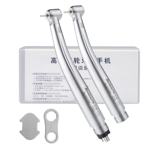 LED E-generator Dental Fiber Optic High Speed Handpiece 2H/4H Triple Spray US - Picture 2 of 25