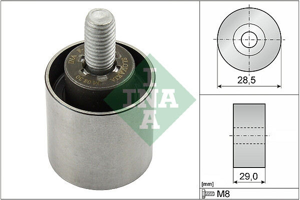 INA 532 0661 10 Umlenk-/FüHrungsrolle, Zahnriemen For Opel Saab Vauxhall-image
