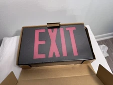 Trendy Red/Black Exit Sign w/Battery Back-up Brand New (Sealed)