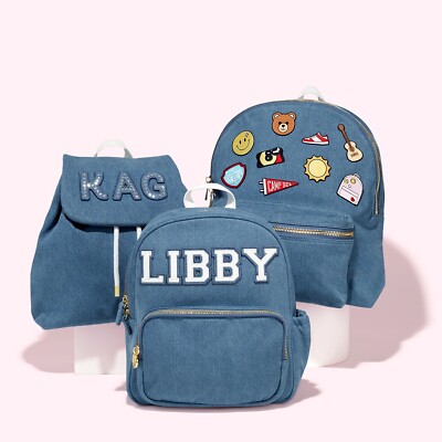 Stoney Clover Lane Denim Flap Backpack NWT SCL Bag 