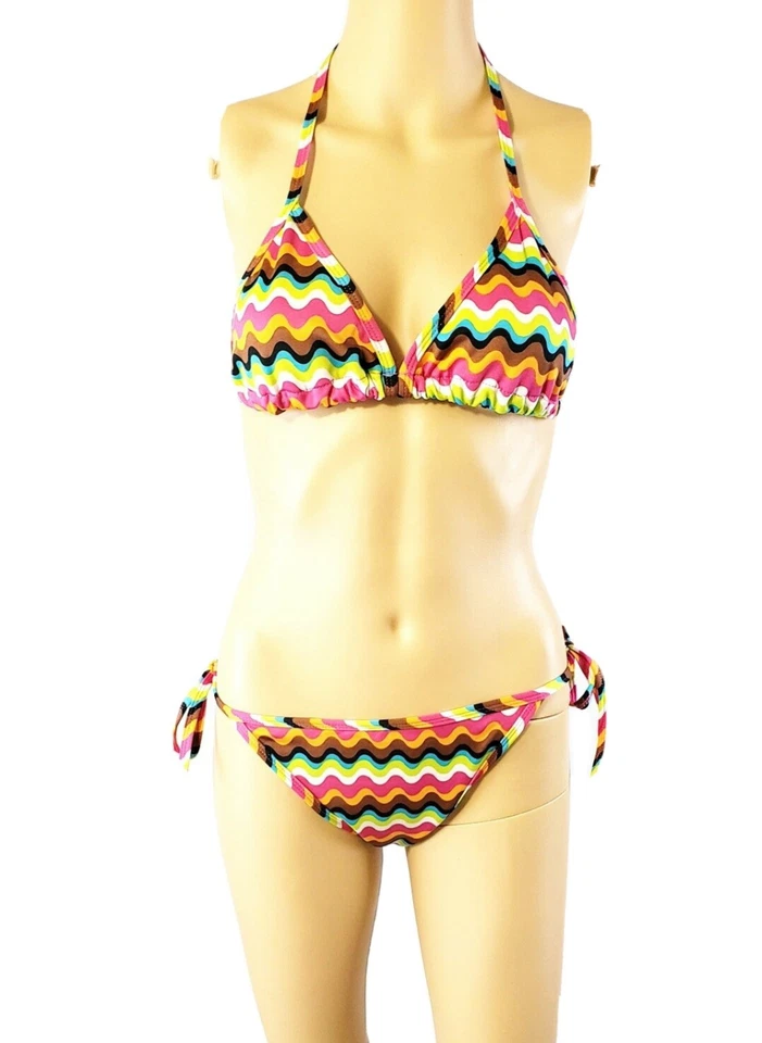 Chuns Moda Para Mujer 2 Piezas Clásico Cuerda Bikini Traje de Baño Talla Única Foto 2 de 4