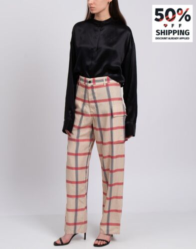 RRP €510 MARNI Trousers US4 IT40 M Plaid High Waist Flat Front Made in Italy - Picture 1 of 10