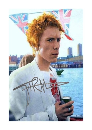 Johnny Rotten 13 A4 reproduction autograph photograph poster choice of frame - Picture 2 of 4
