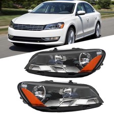 Fit For Volkswagen Passat 2012 2013 2014 2015 Headlight Leftright Halogen Black