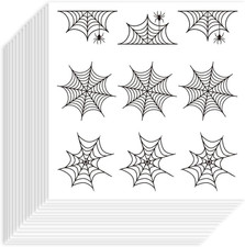 180 Pcs 1 Inch Spiderweb Stickers Self-Adhesive Halloween Decor Scrapbook